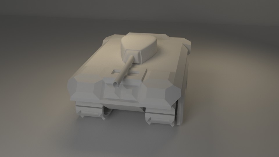 Cartoonish Tank Model