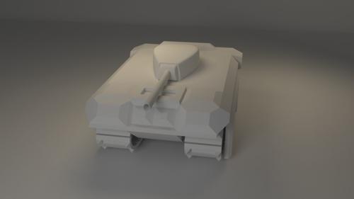 Cartoonish Tank Model