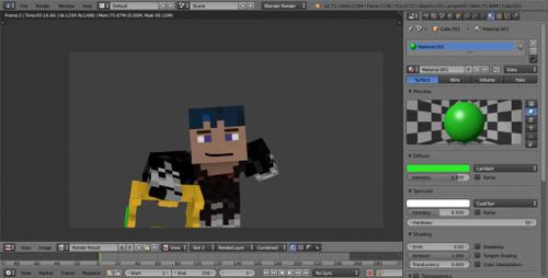 Minecraft TGG youtuber character rig
