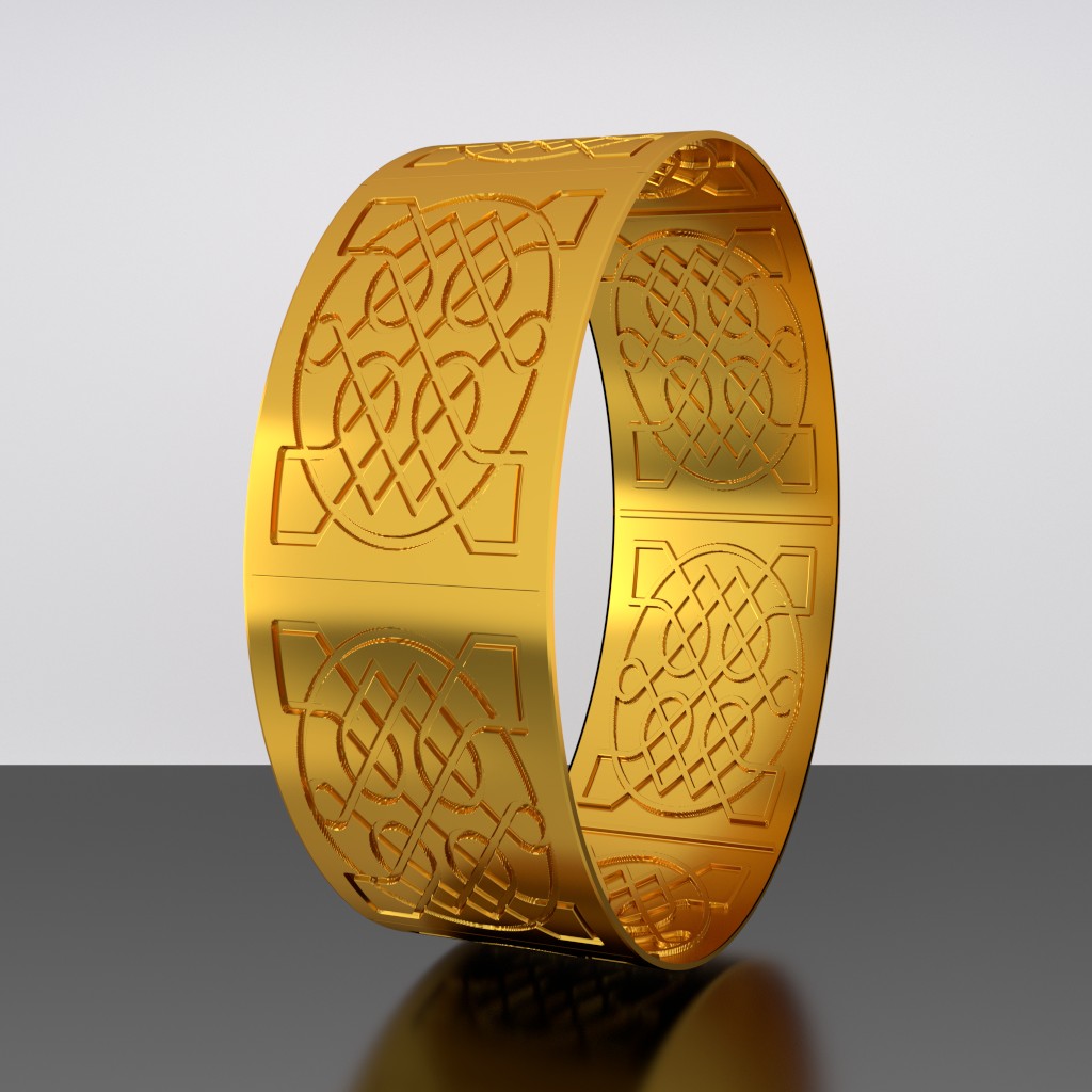 Celtic Knot Bangle v2