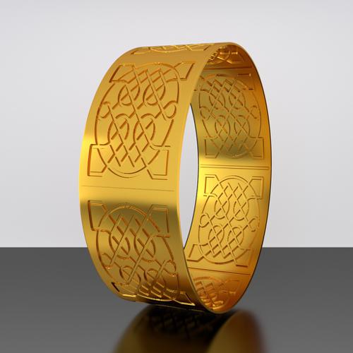 Celtic Knot Bangle v2
