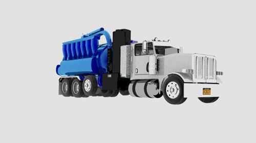 Industrial vacuum truck