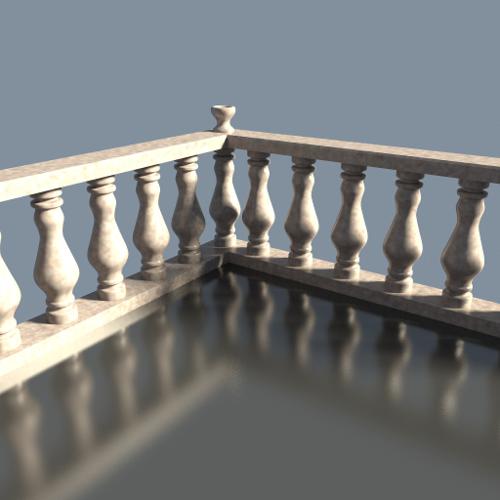 Marble fence