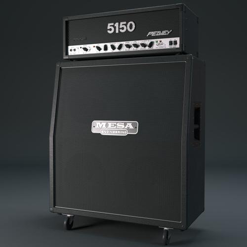 Guitar amp half stack