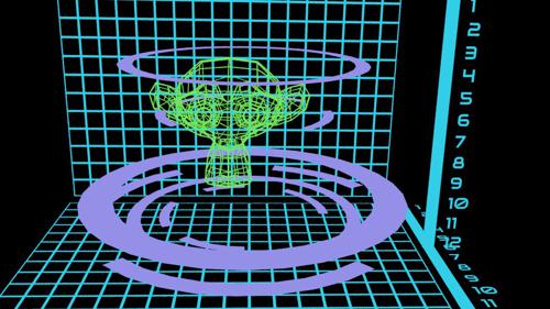 Sci Fi Holographic Scanner, Fully Animated