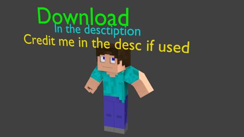 Minecraft old private steve rig For download!