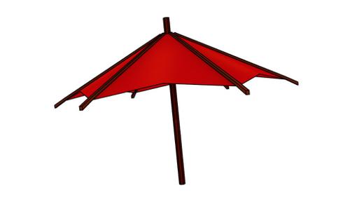 Umbrella - Low poly