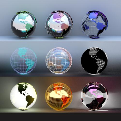 Meshed Globes and Maps (Pack 2.1)