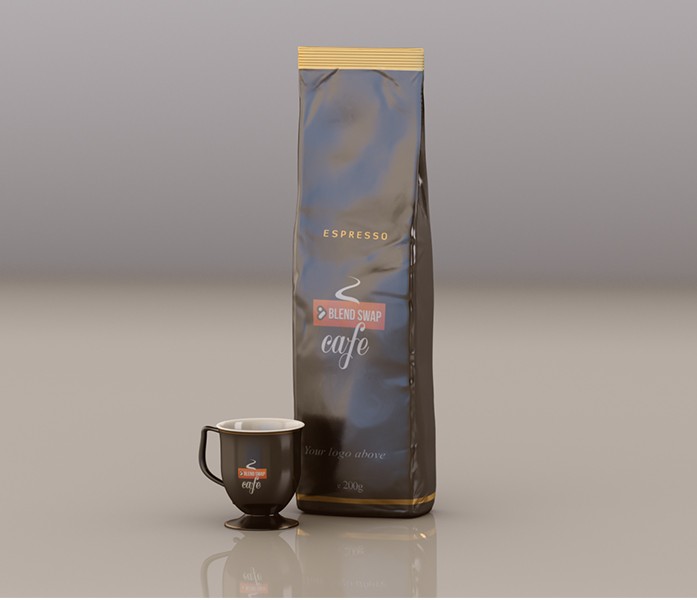 Cafe cup and packshot