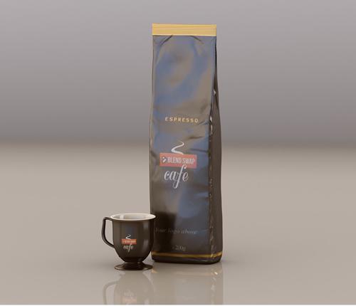 Cafe cup and packshot