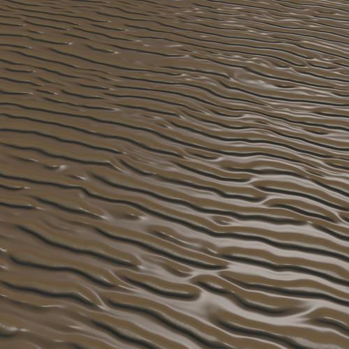 Damp Ridged Sand Cycles Procedural Shader