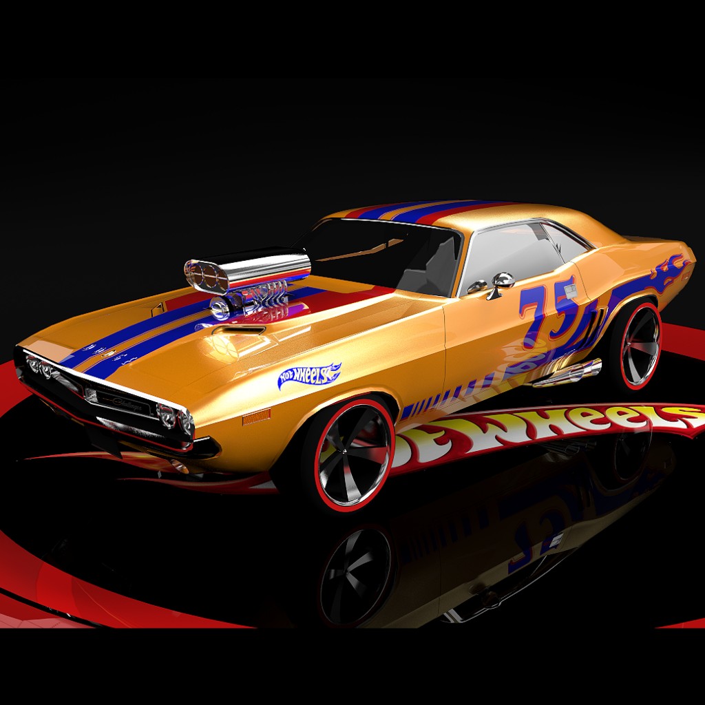 hot wheels dodge challenger supercharged