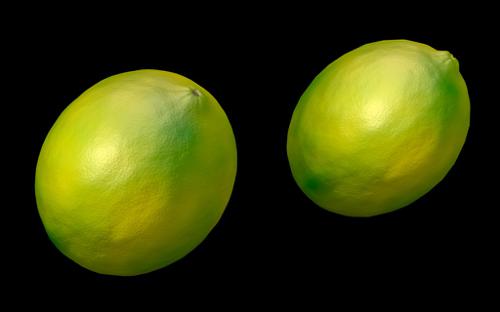 High-poly & Low-poly Lemons