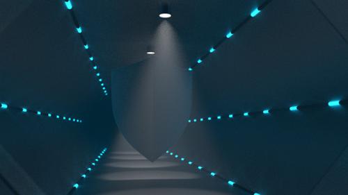 Volumetric Lighting Shield Test