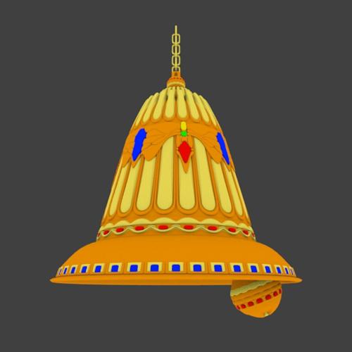 Gold Bell with Jewels