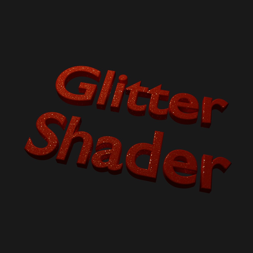 Cycles Glitter Shader