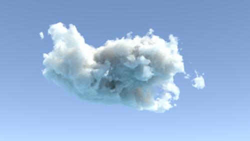 Procedural cycles Clouds shader.