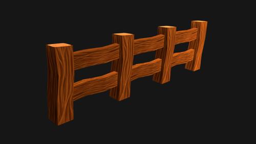 Wooden Fence - Low Poly Asset