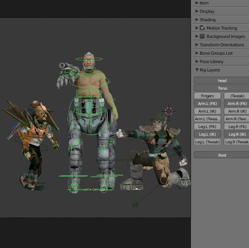 Low poly chars
