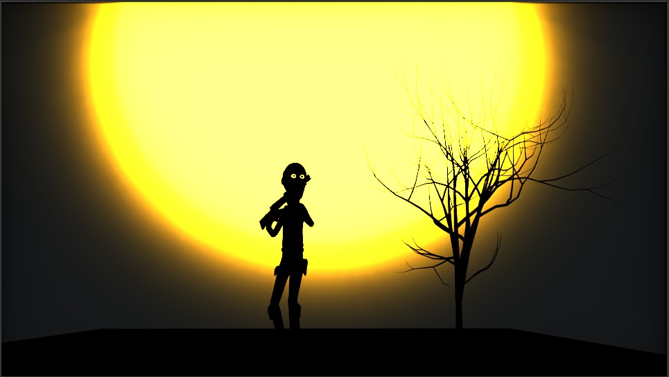 blender silhouette effect
