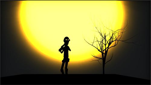 blender silhouette effect