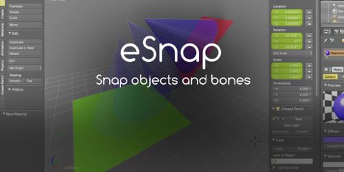 eSnap - Snap objects and bones on location, rotation and scale