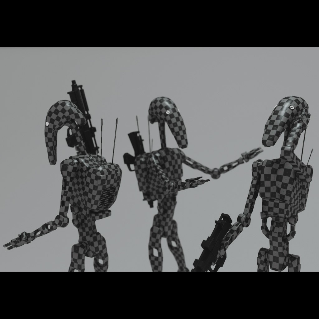 Lowpoly Battledroid from Star Wars