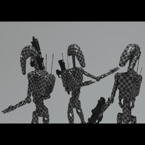 Lowpoly Battledroid from Star Wars