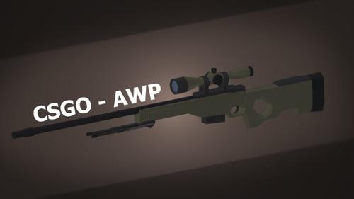 Low Poly CSGO Awp