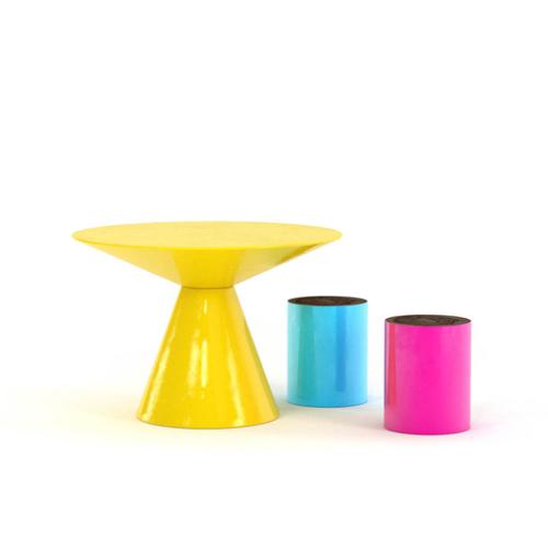 Chocofur Plastic Table and Stools
