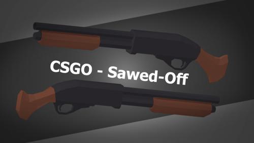 Low Poly CSGO Sawed-Off