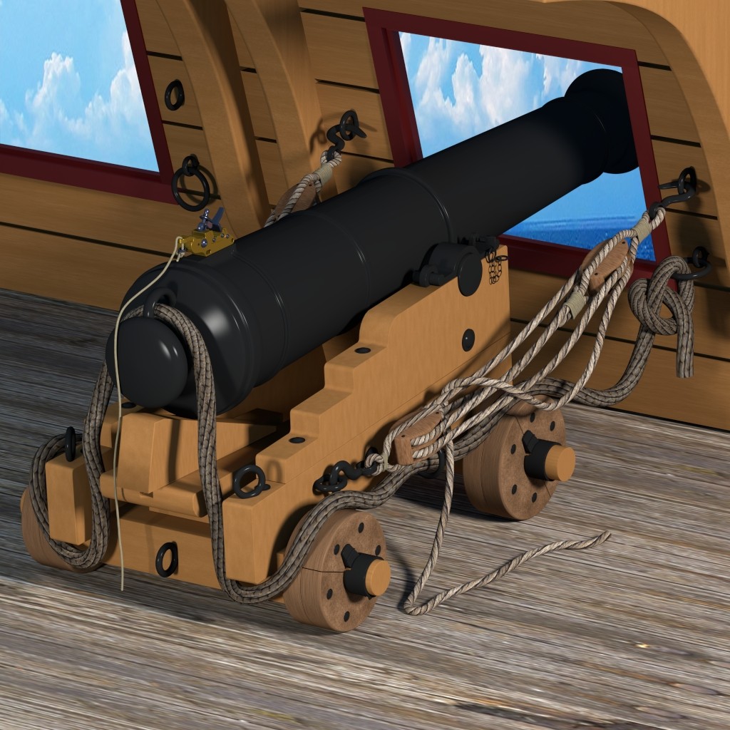 British 24 pound naval cannon