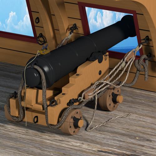 British 24 pound naval cannon