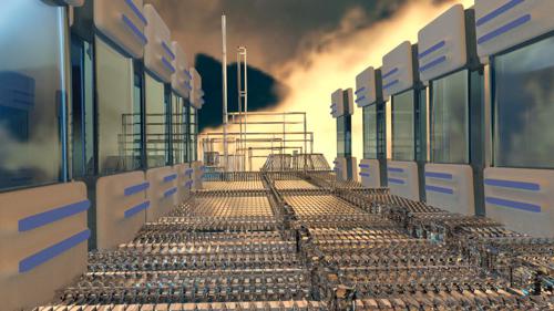 SCI-FI Road Sky