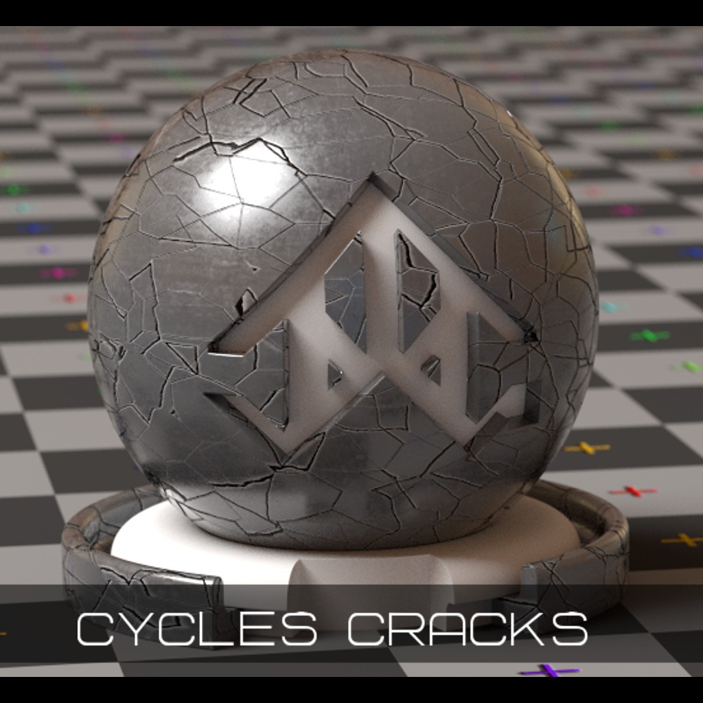 Cycles Procedural Cracks/Scratches with Worn Edges