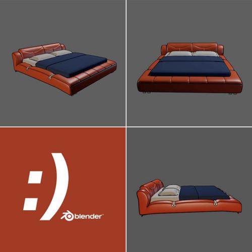 Leather Bed