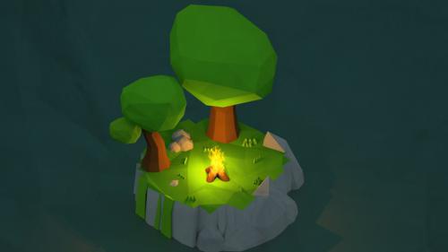 Small Low poly Island