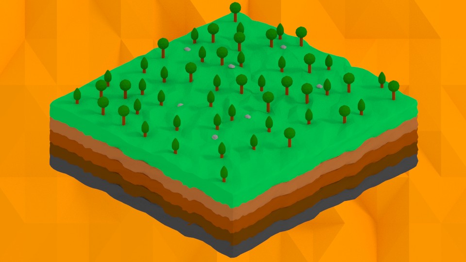 Layered Isometric Scene V1