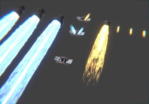 Thrusters and Engine Flames