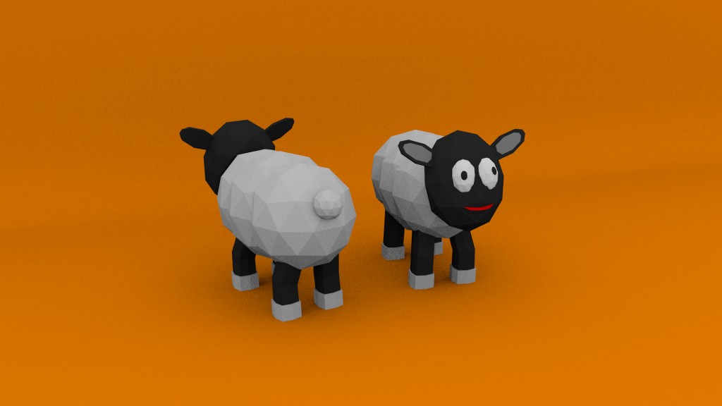 Low Poly Sheep Model