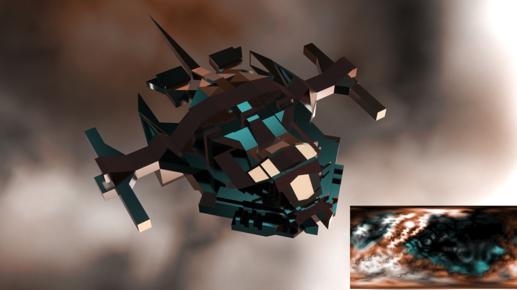 painted space texture for scifi renderings