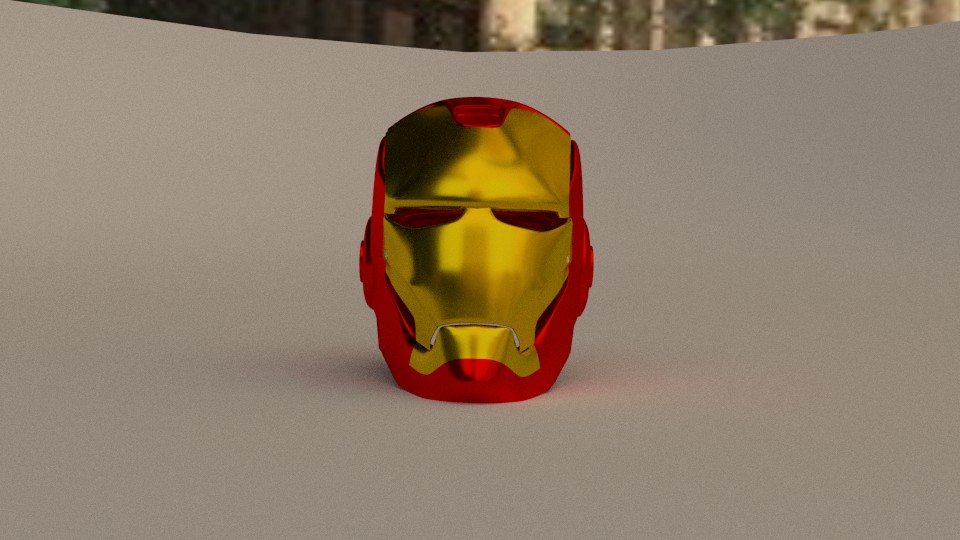 simpified iron man helmet