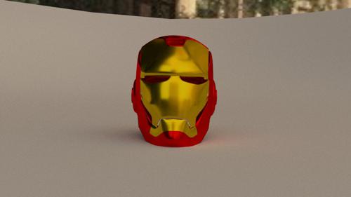 simpified iron man helmet