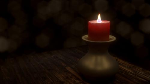 Candle with Cycles/Blender with Subsurface Scattering and Fire
