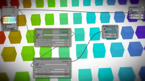 vignetting and iris blur nodegroups for compositing