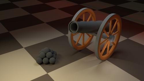 Lo-Poly Cannon