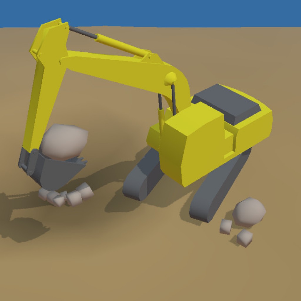 Excavator for game engine