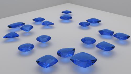 Gem stone collection.