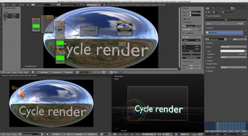 Composite node Green screen multi scene blender