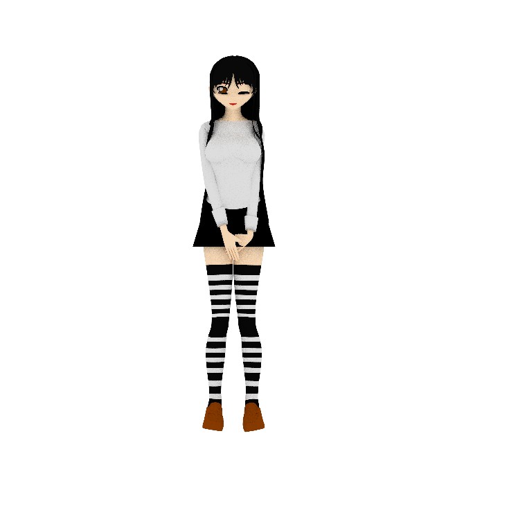 Chica anime con rigging